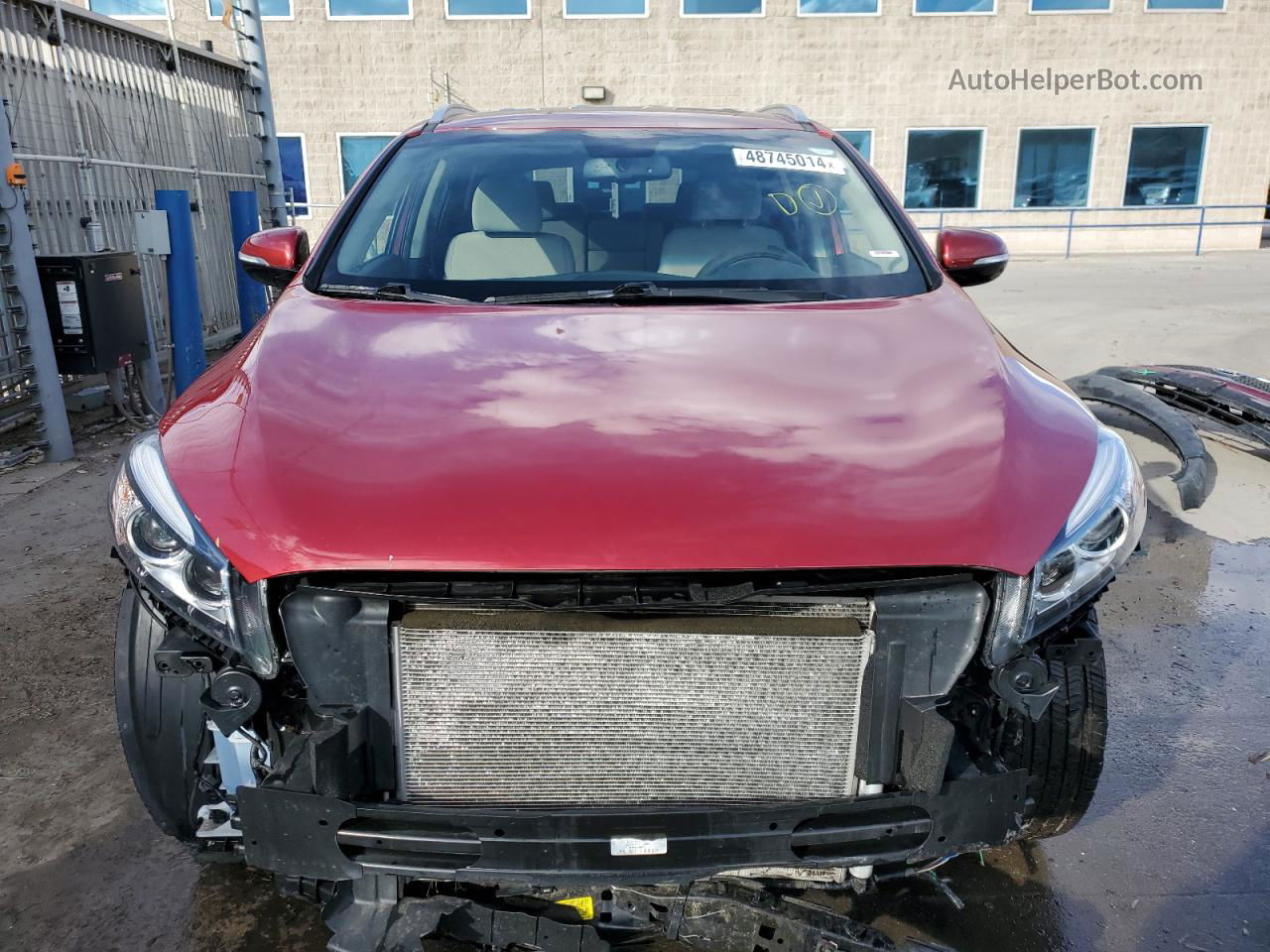 2018 Kia Sorento Lx Red vin: 5XYPGDA57JG368506