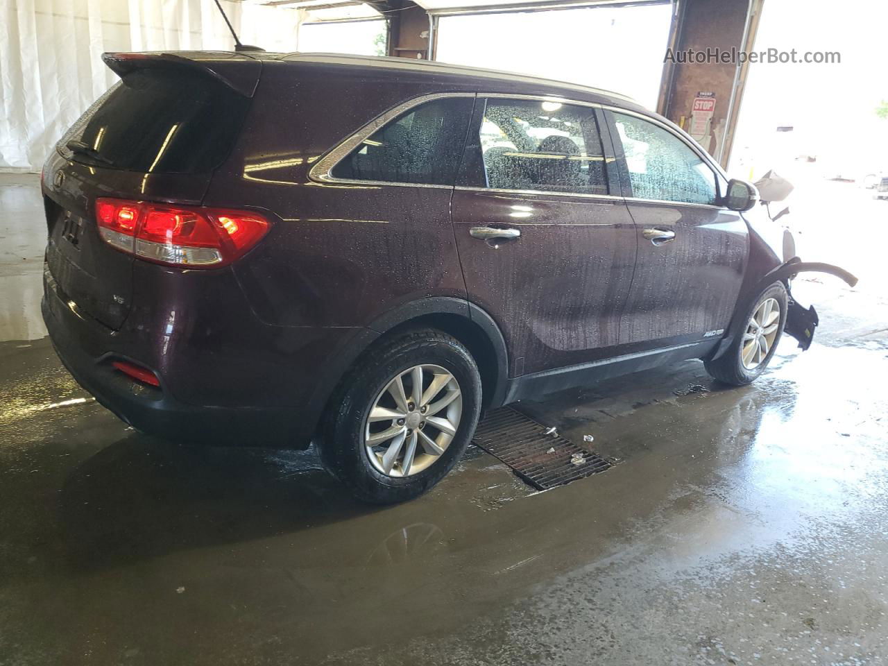 2018 Kia Sorento Lx Maroon vin: 5XYPGDA57JG417137