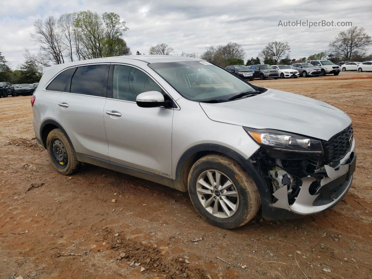 2020 Kia Sorento S Silver vin: 5XYPGDA57LG617552