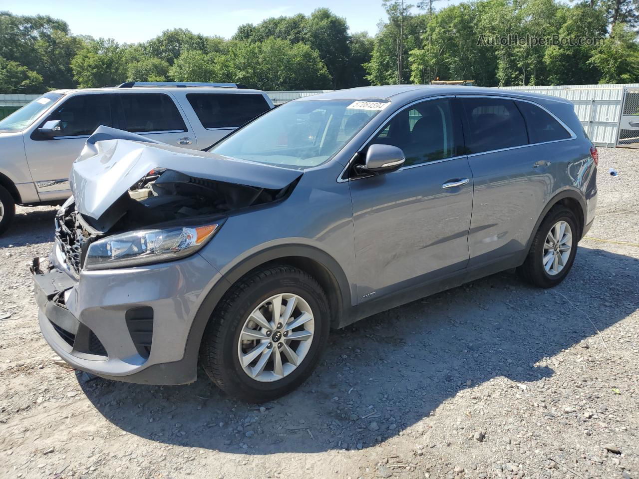 2020 Kia Sorento S Silver vin: 5XYPGDA57LG618166