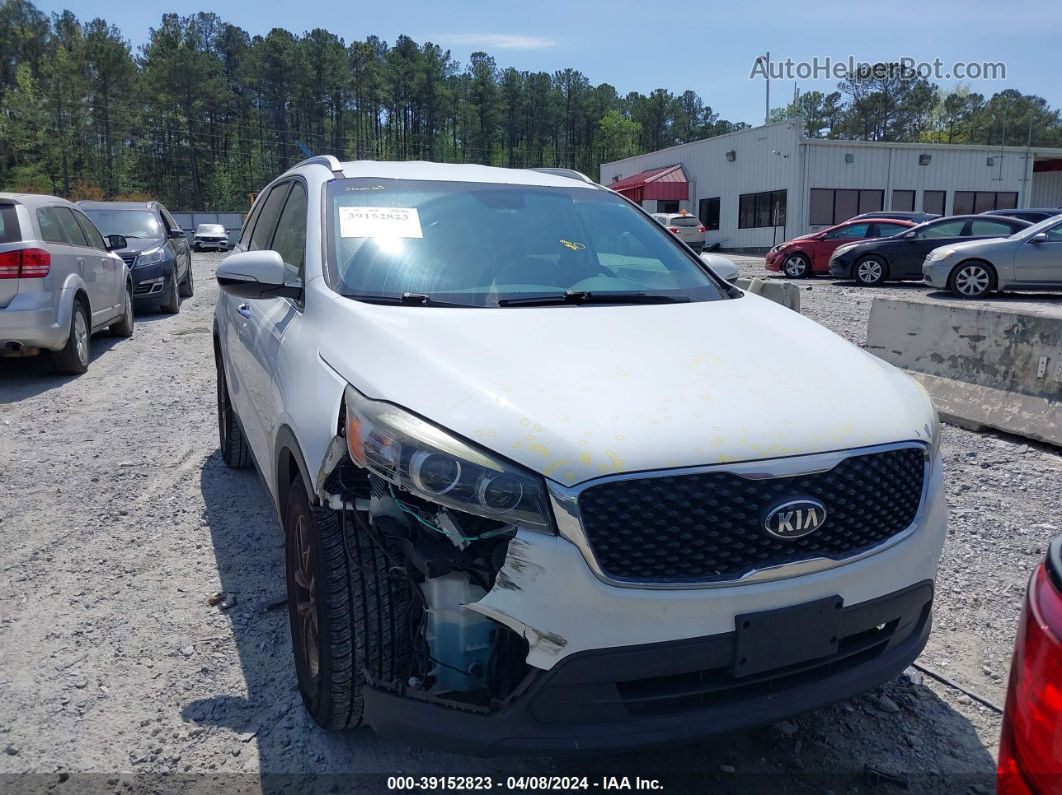 2017 Kia Sorento 3.3l Lx White vin: 5XYPGDA58HG216888