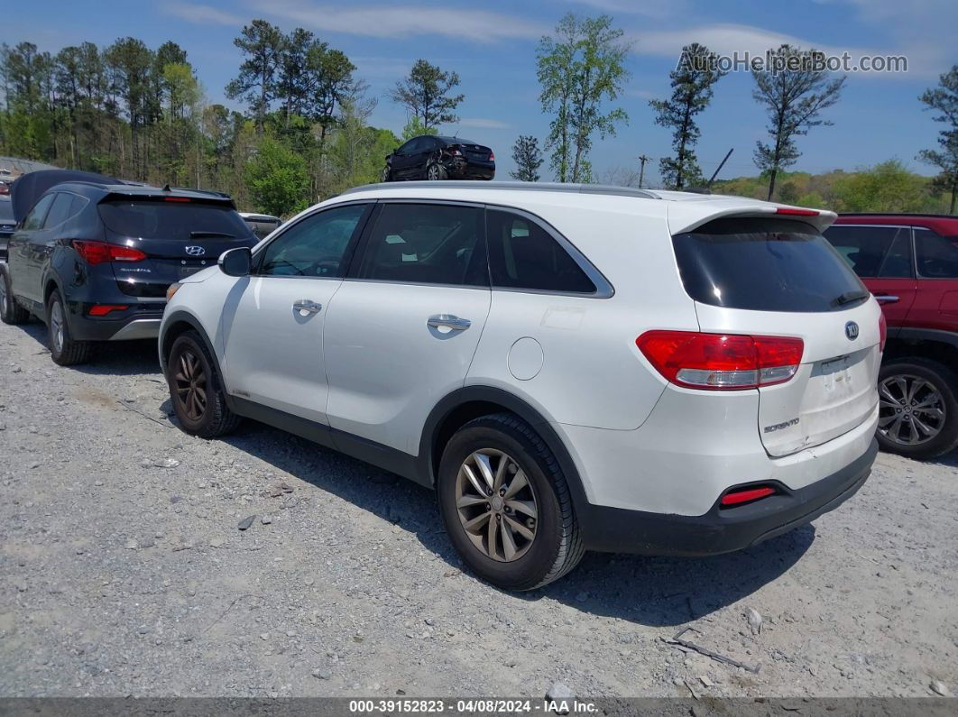 2017 Kia Sorento 3.3l Lx White vin: 5XYPGDA58HG216888