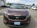 2018 Kia Sorento Lx Maroon vin: 5XYPGDA58JG343081