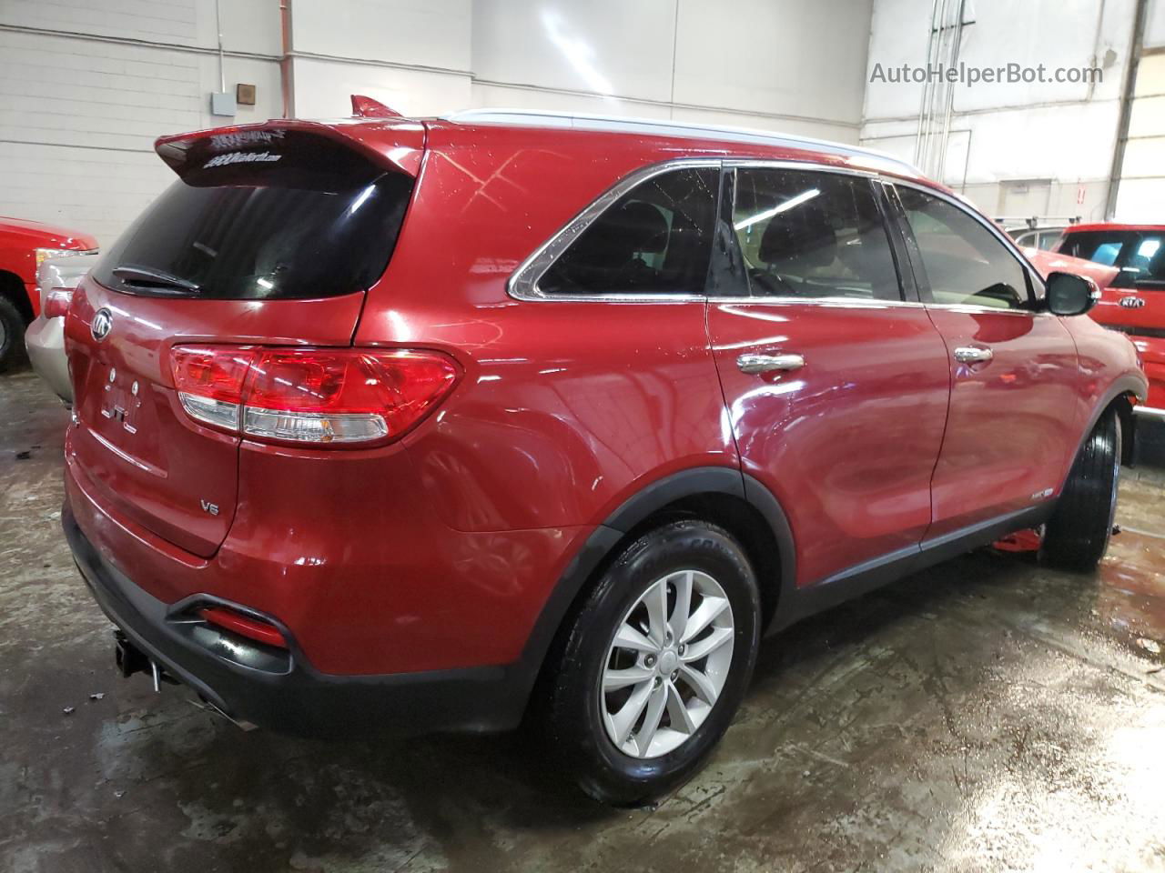 2018 Kia Sorento Lx Бордовый vin: 5XYPGDA58JG345669