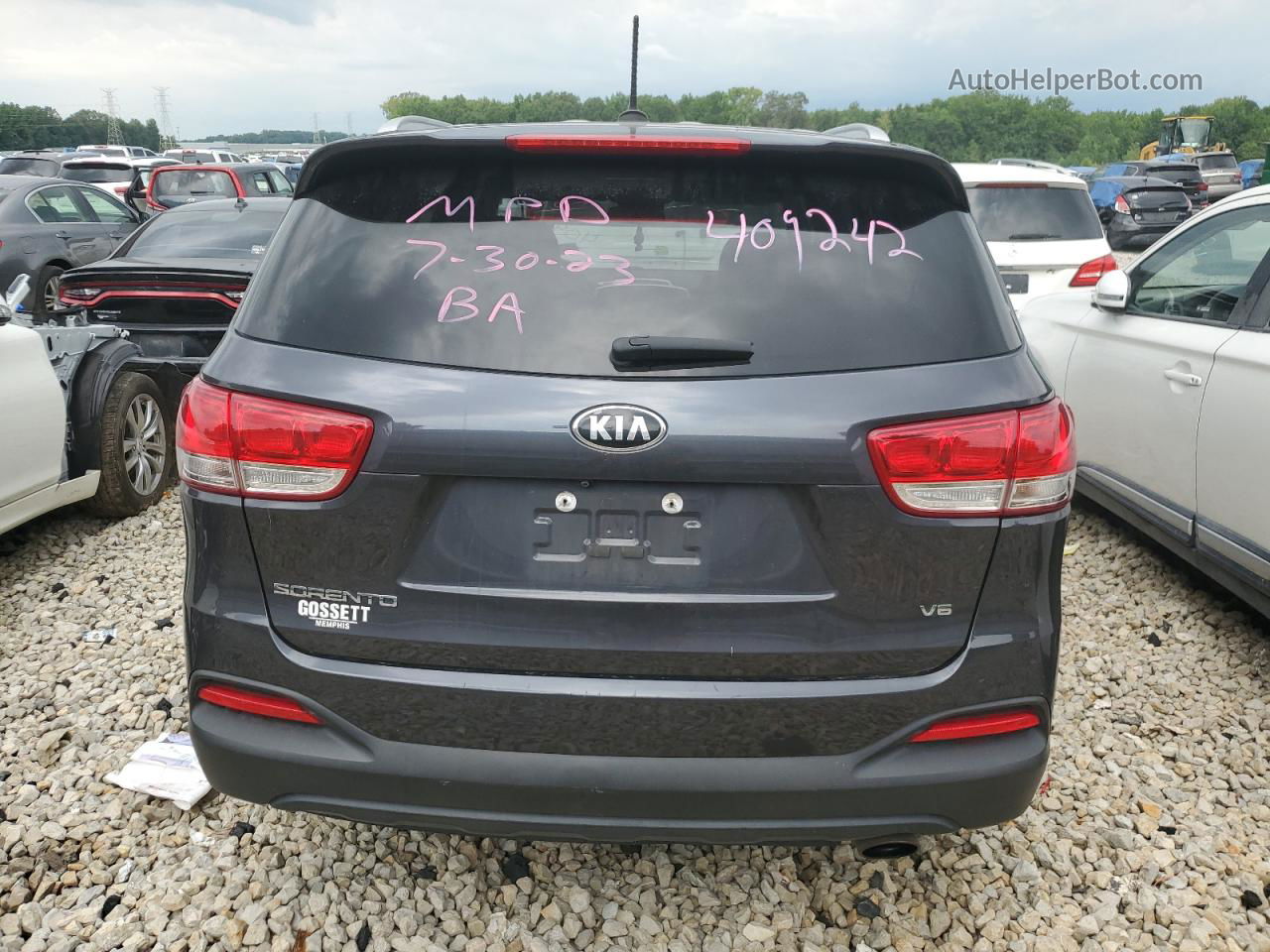 2018 Kia Sorento Lx Charcoal vin: 5XYPGDA58JG409242