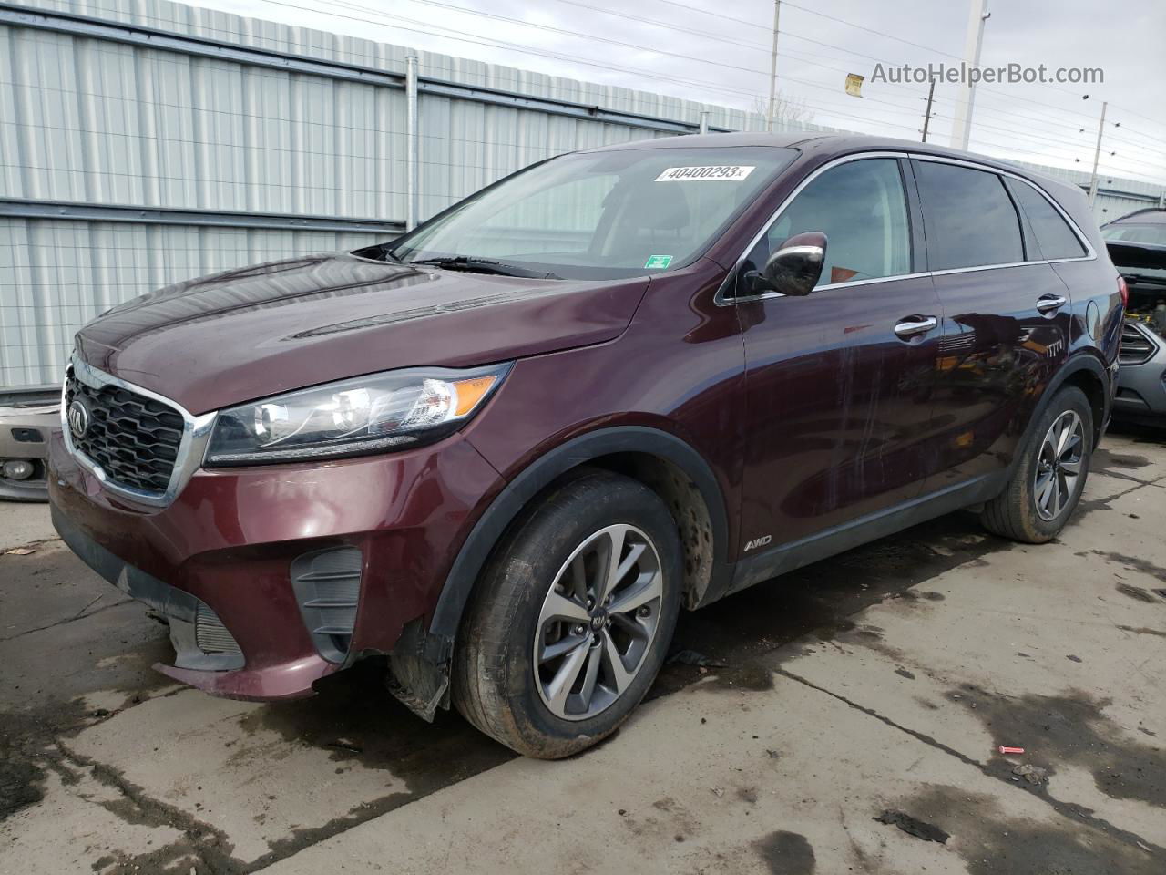 2020 Kia Sorento S Maroon vin: 5XYPGDA58LG692521