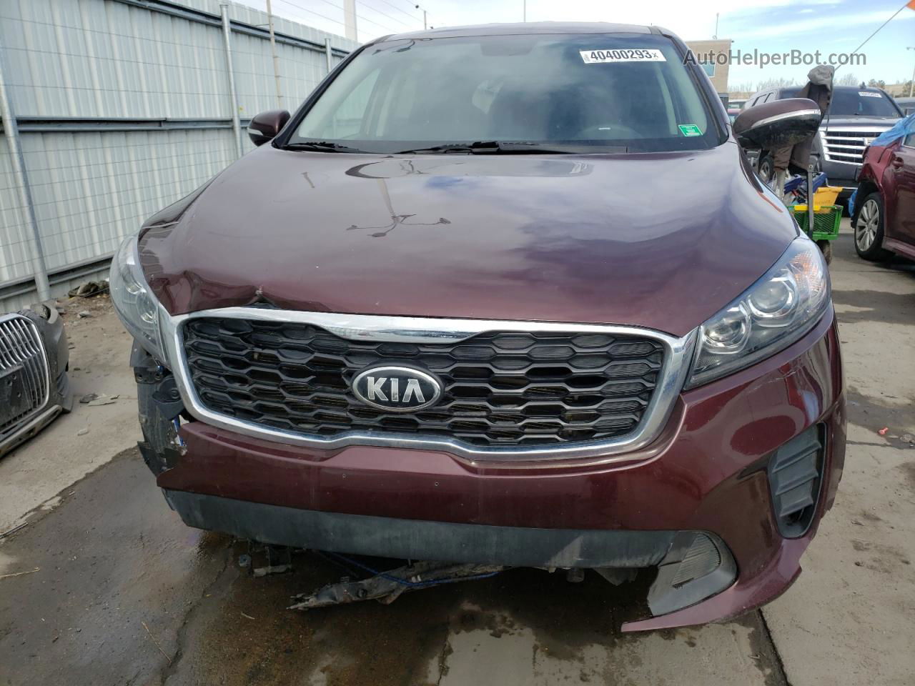 2020 Kia Sorento S Maroon vin: 5XYPGDA58LG692521