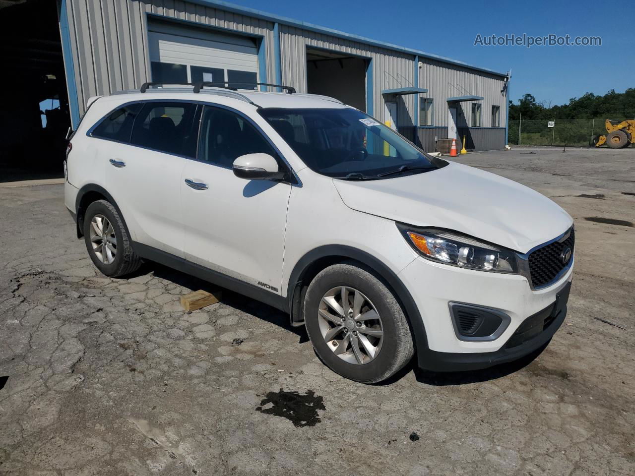 2017 Kia Sorento Lx White vin: 5XYPGDA59HG203745