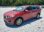 2017 Kia Sorento Lx Red vin: 5XYPGDA59HG210565