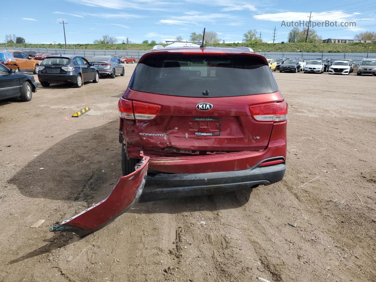 2017 Kia Sorento Lx Red vin: 5XYPGDA59HG243114