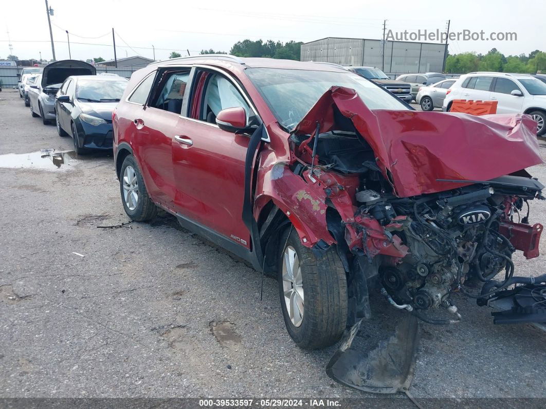 2017 Kia Sorento 3.3l Lx Red vin: 5XYPGDA59HG247325