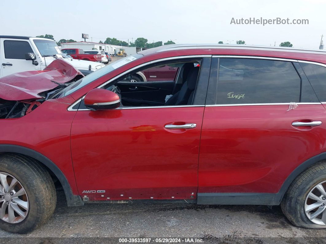 2017 Kia Sorento 3.3l Lx Red vin: 5XYPGDA59HG247325