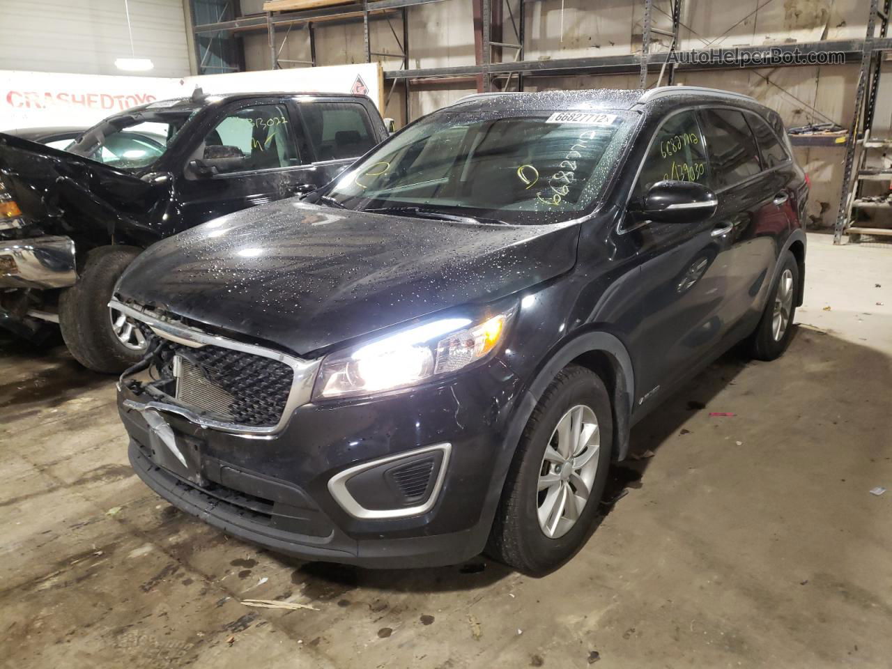 2018 Kia Sorento Lx Черный vin: 5XYPGDA59JG367213