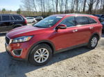 2018 Kia Sorento Lx Красный vin: 5XYPGDA59JG367325