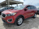 2018 Kia Sorento Lx Red vin: 5XYPGDA59JG367874