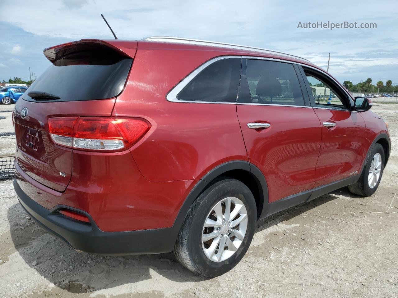 2018 Kia Sorento Lx Red vin: 5XYPGDA59JG367874