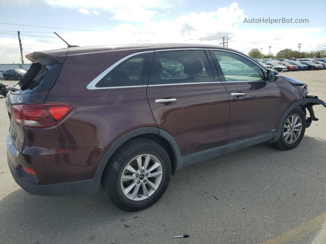 2020 Kia Sorento S Purple vin: 5XYPGDA59LG618542