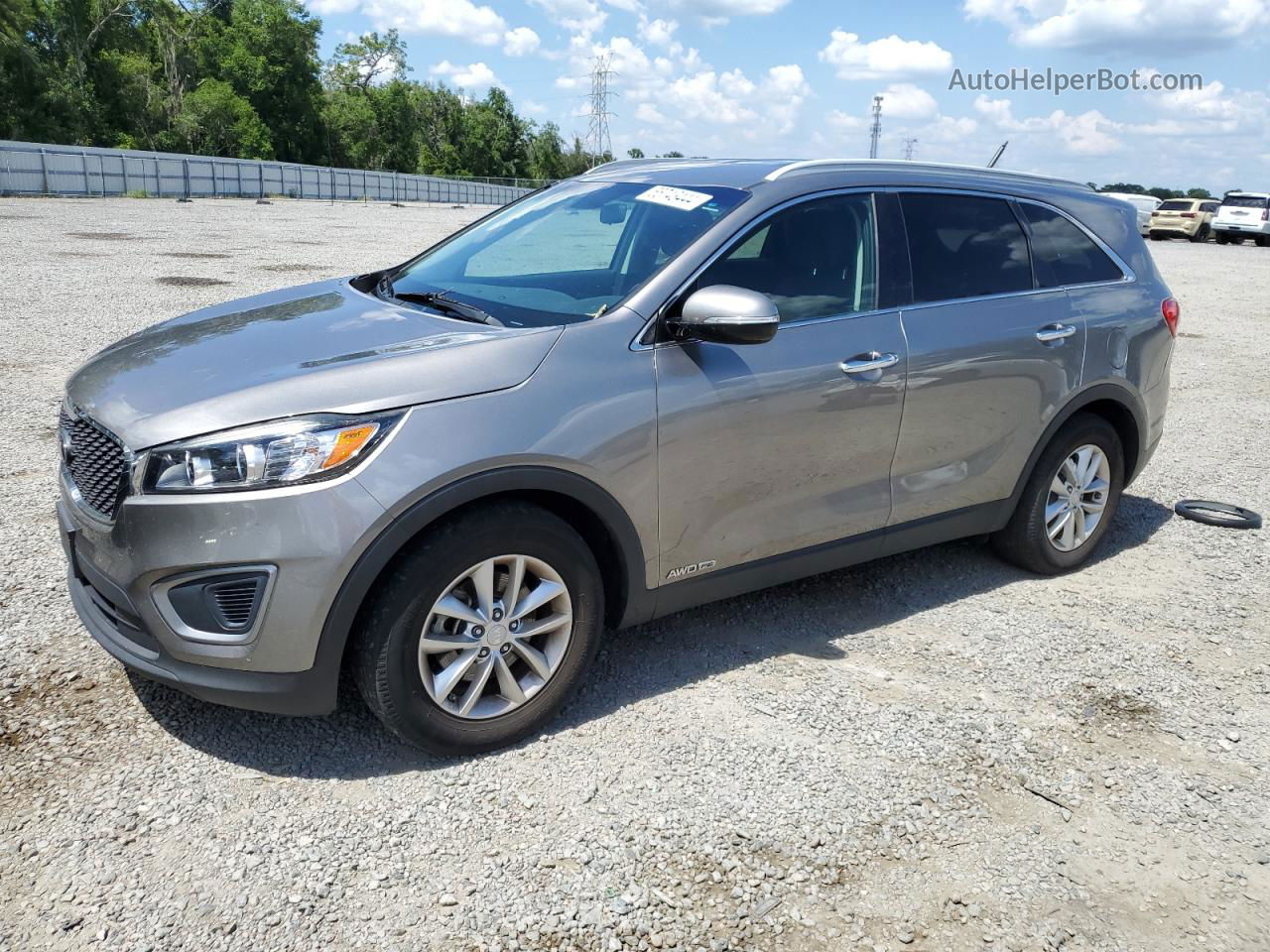 2017 Kia Sorento Lx Gray vin: 5XYPGDA5XHG187426