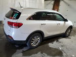 2017 Kia Sorento Lx White vin: 5XYPGDA5XHG196627