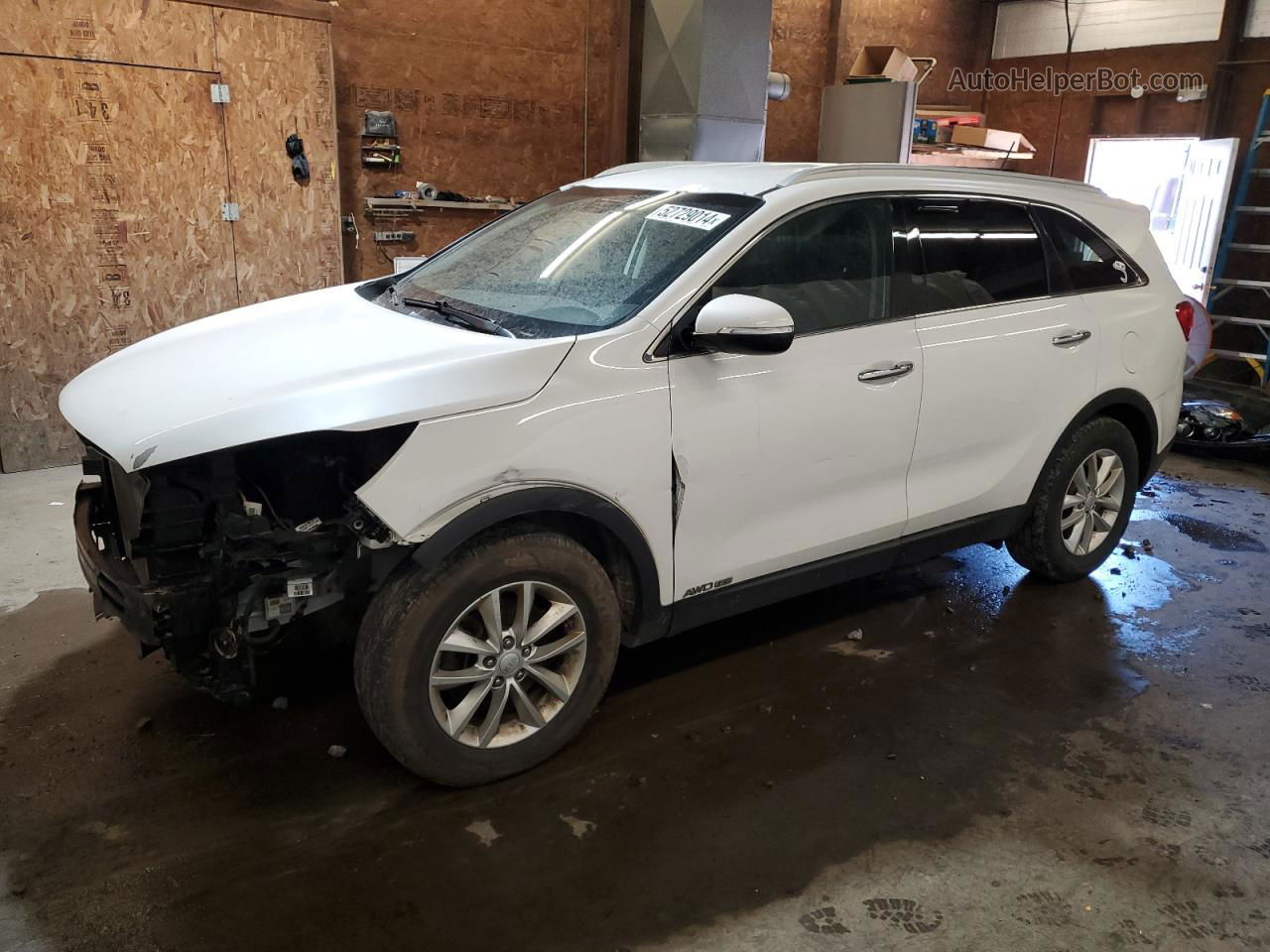 2017 Kia Sorento Lx White vin: 5XYPGDA5XHG196627