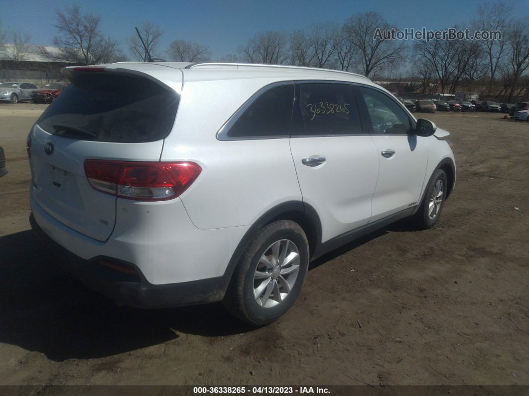 2017 Kia Sorento Lx V6 White vin: 5XYPGDA5XHG219064