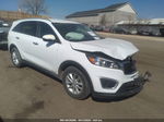 2017 Kia Sorento Lx V6 White vin: 5XYPGDA5XHG219064