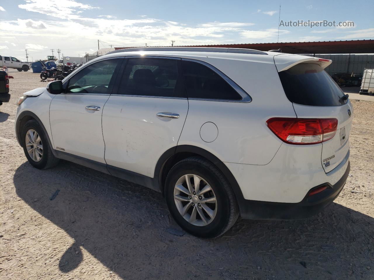 2017 Kia Sorento Lx White vin: 5XYPGDA5XHG220103