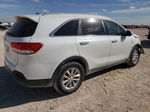 2017 Kia Sorento Lx White vin: 5XYPGDA5XHG220103