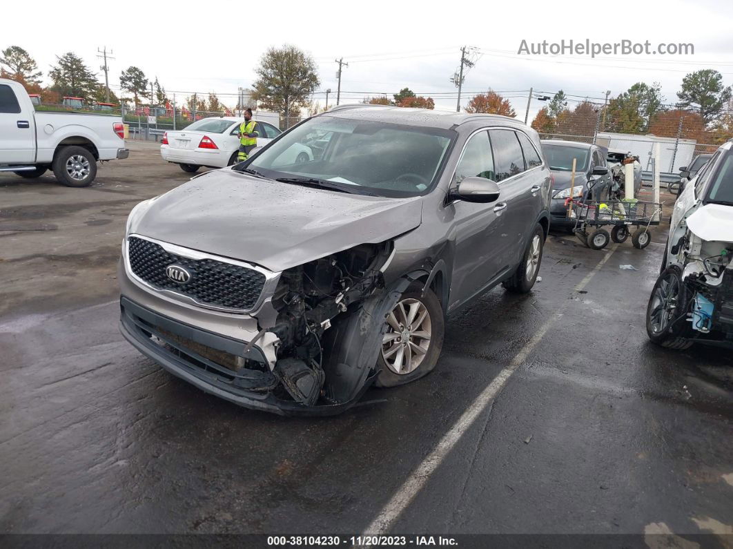 2017 Kia Sorento 3.3l Lx Серебряный vin: 5XYPGDA5XHG330620