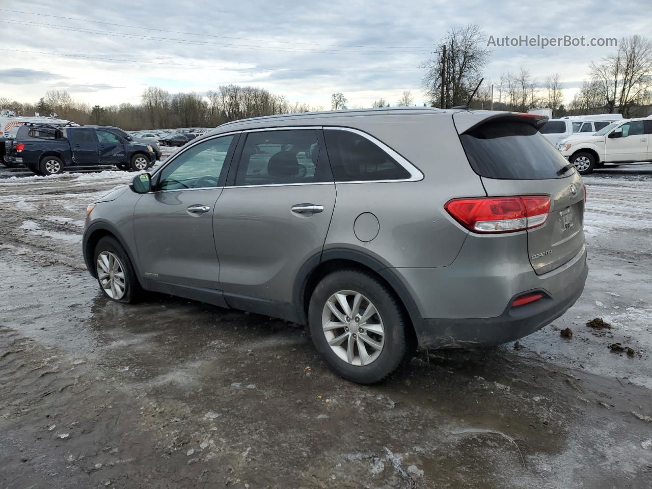 2018 Kia Sorento Lx Gray vin: 5XYPGDA5XJG391861