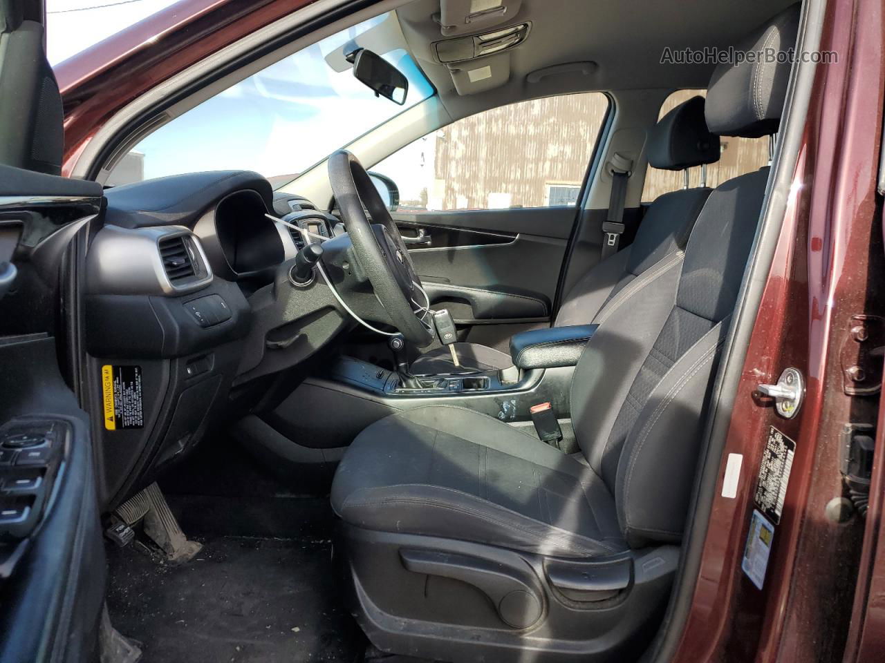 2018 Kia Sorento Lx Maroon vin: 5XYPGDA5XJG408545