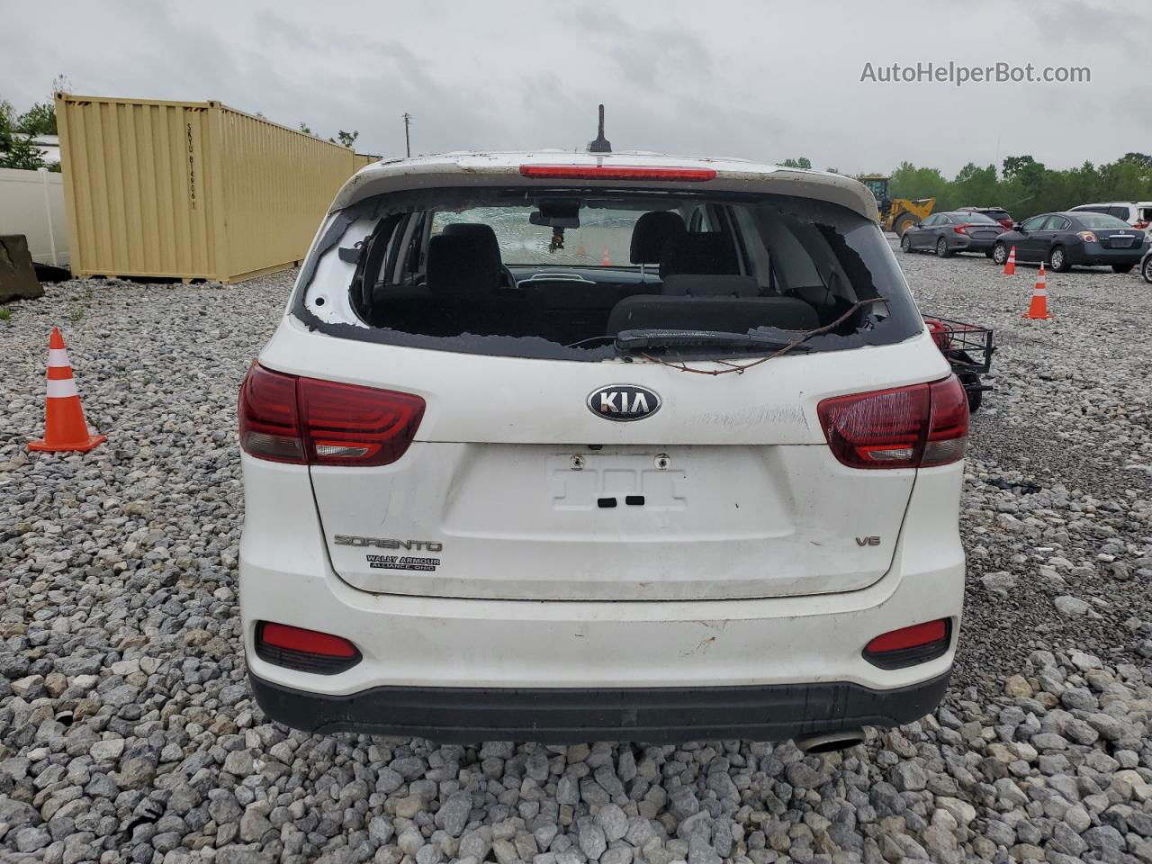 2020 Kia Sorento S White vin: 5XYPGDA5XLG664879