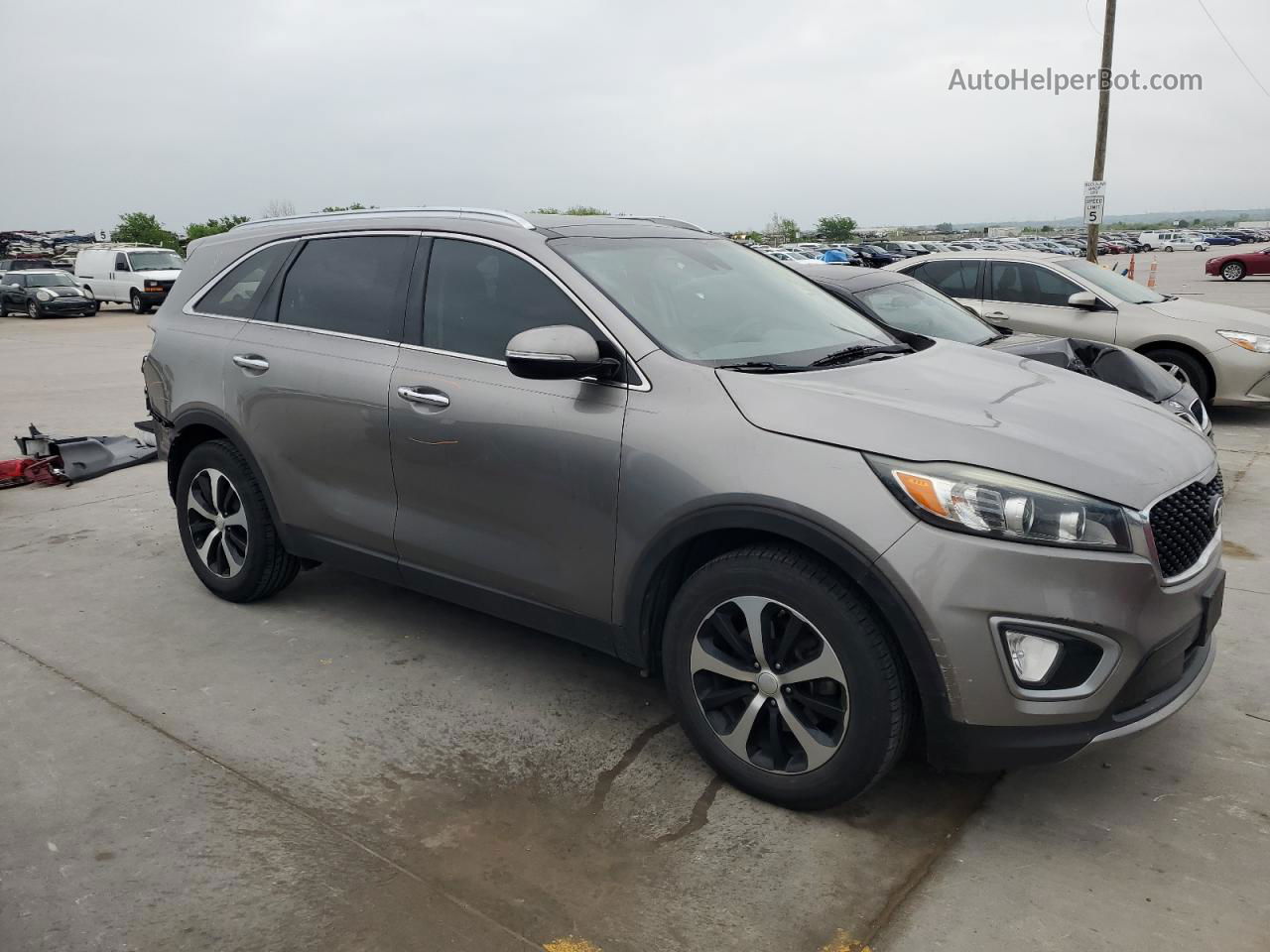 2017 Kia Sorento Ex Gray vin: 5XYPH4A15HG280588