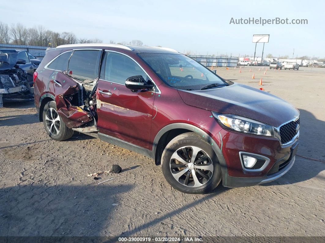 2017 Kia Sorento 2.0t Ex Бордовый vin: 5XYPH4A17HG240237