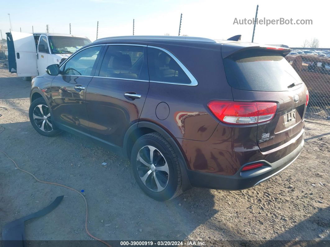 2017 Kia Sorento 2.0t Ex Бордовый vin: 5XYPH4A17HG240237