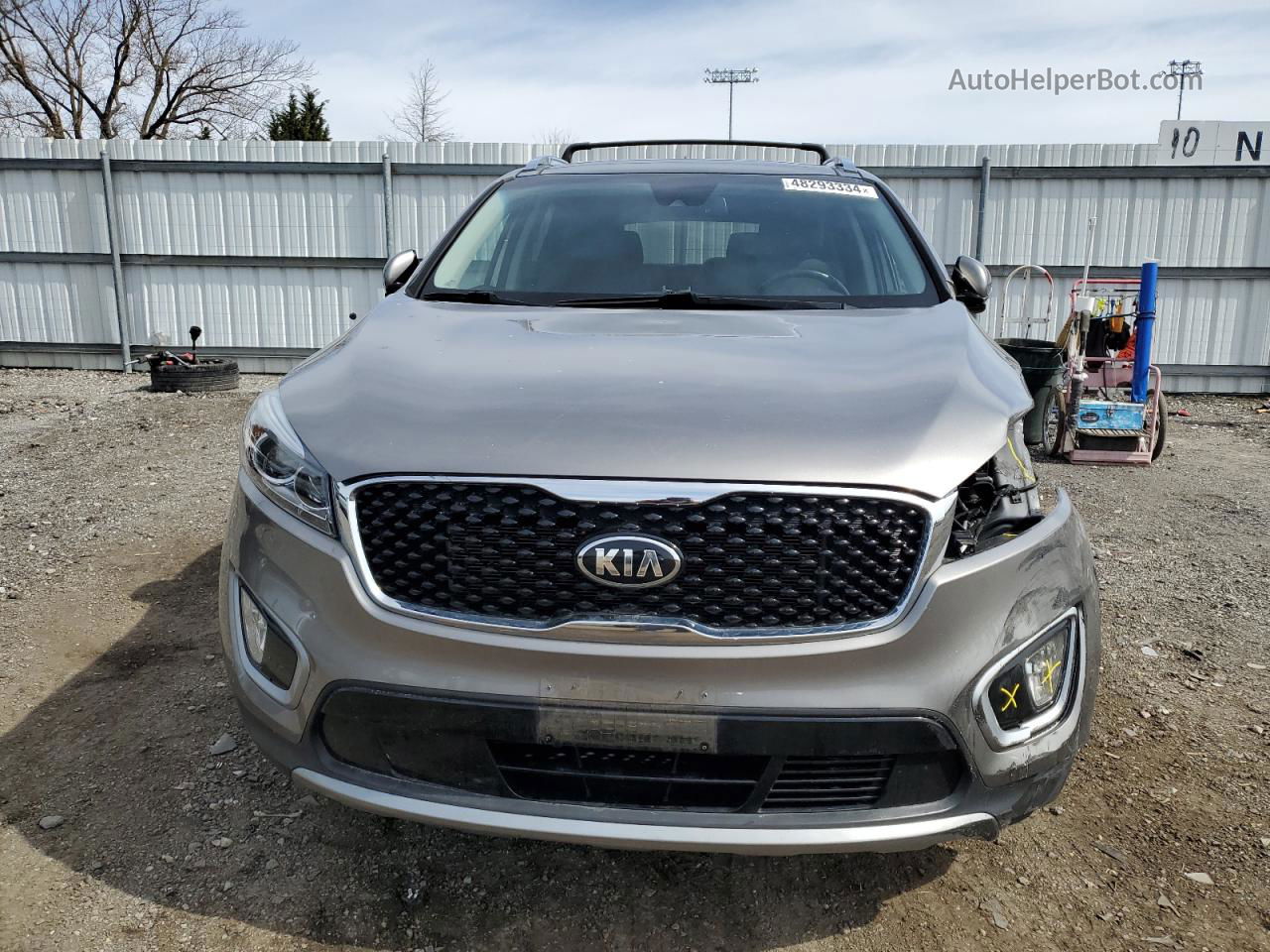 2017 Kia Sorento Ex Silver vin: 5XYPH4A50HG236677