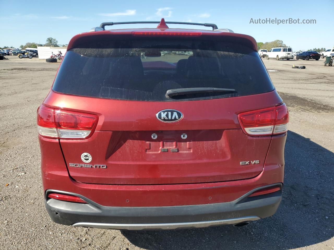 2018 Kia Sorento Ex Красный vin: 5XYPH4A50JG425481