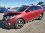 2018 Kia Sorento Ex Red vin: 5XYPH4A50JG425481