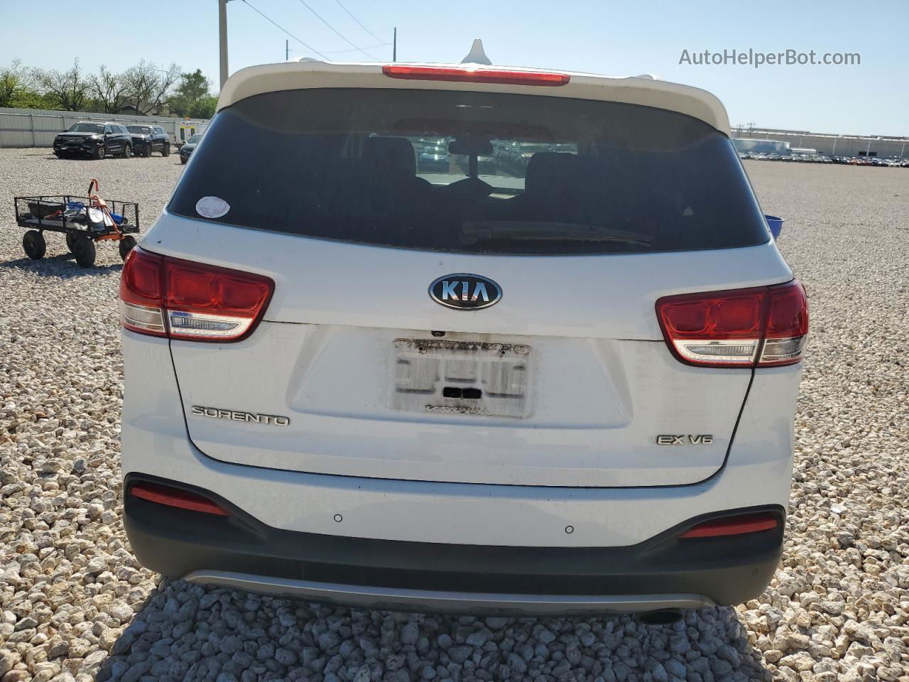 2017 Kia Sorento Ex Белый vin: 5XYPH4A51HG307790