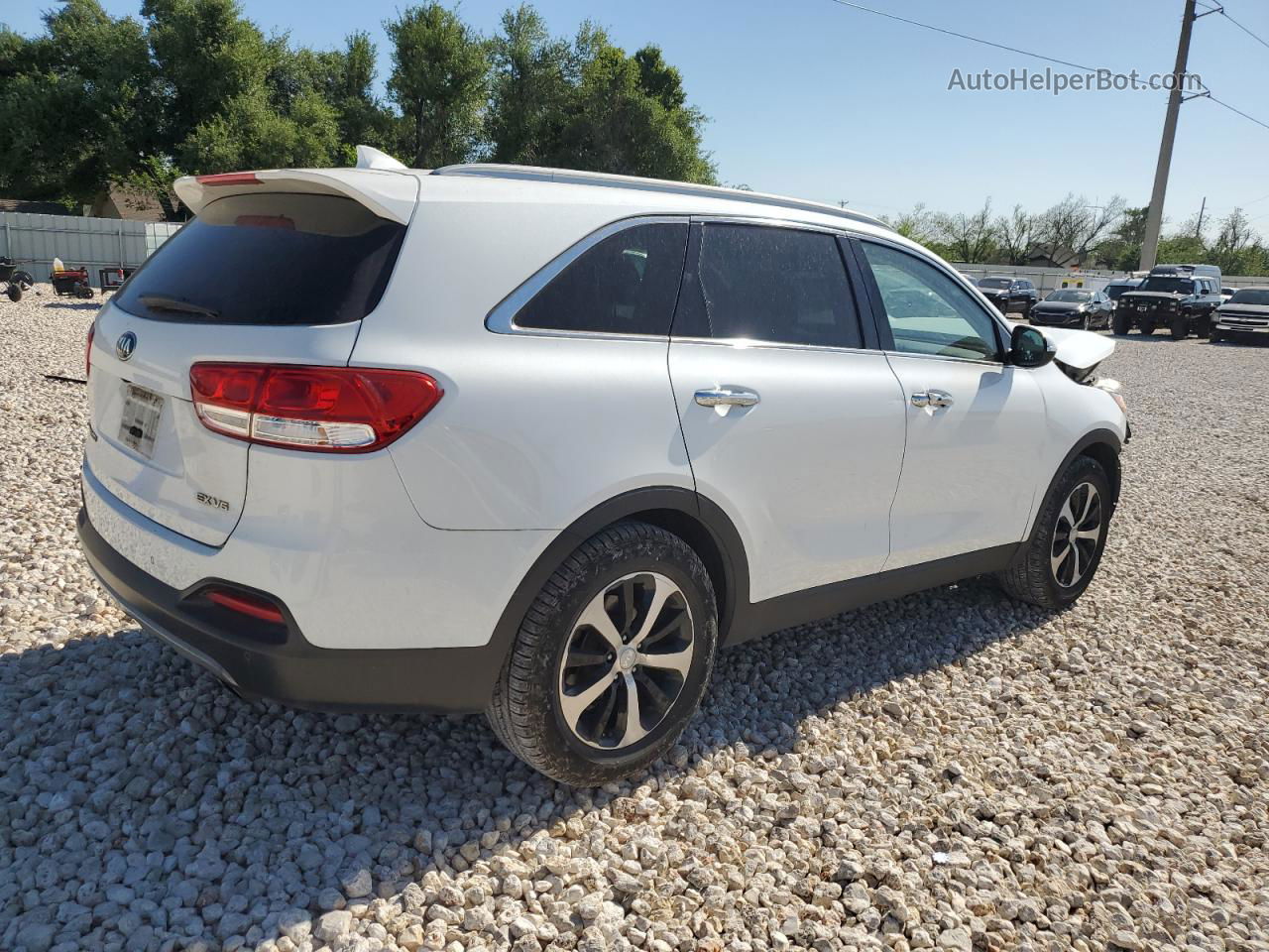 2017 Kia Sorento Ex Белый vin: 5XYPH4A51HG307790