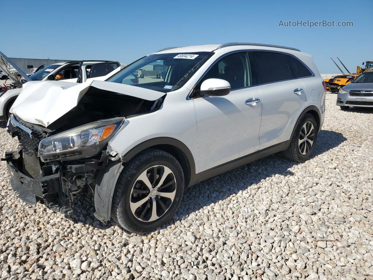 2017 Kia Sorento Ex Белый vin: 5XYPH4A51HG307790