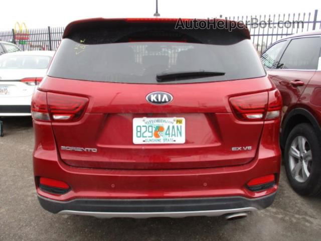 2020 Kia Sorento Ex V6 Red vin: 5XYPH4A51LG702450