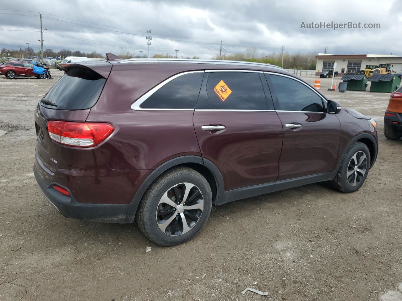 2017 Kia Sorento Ex Фиолетовый vin: 5XYPH4A54HG320274