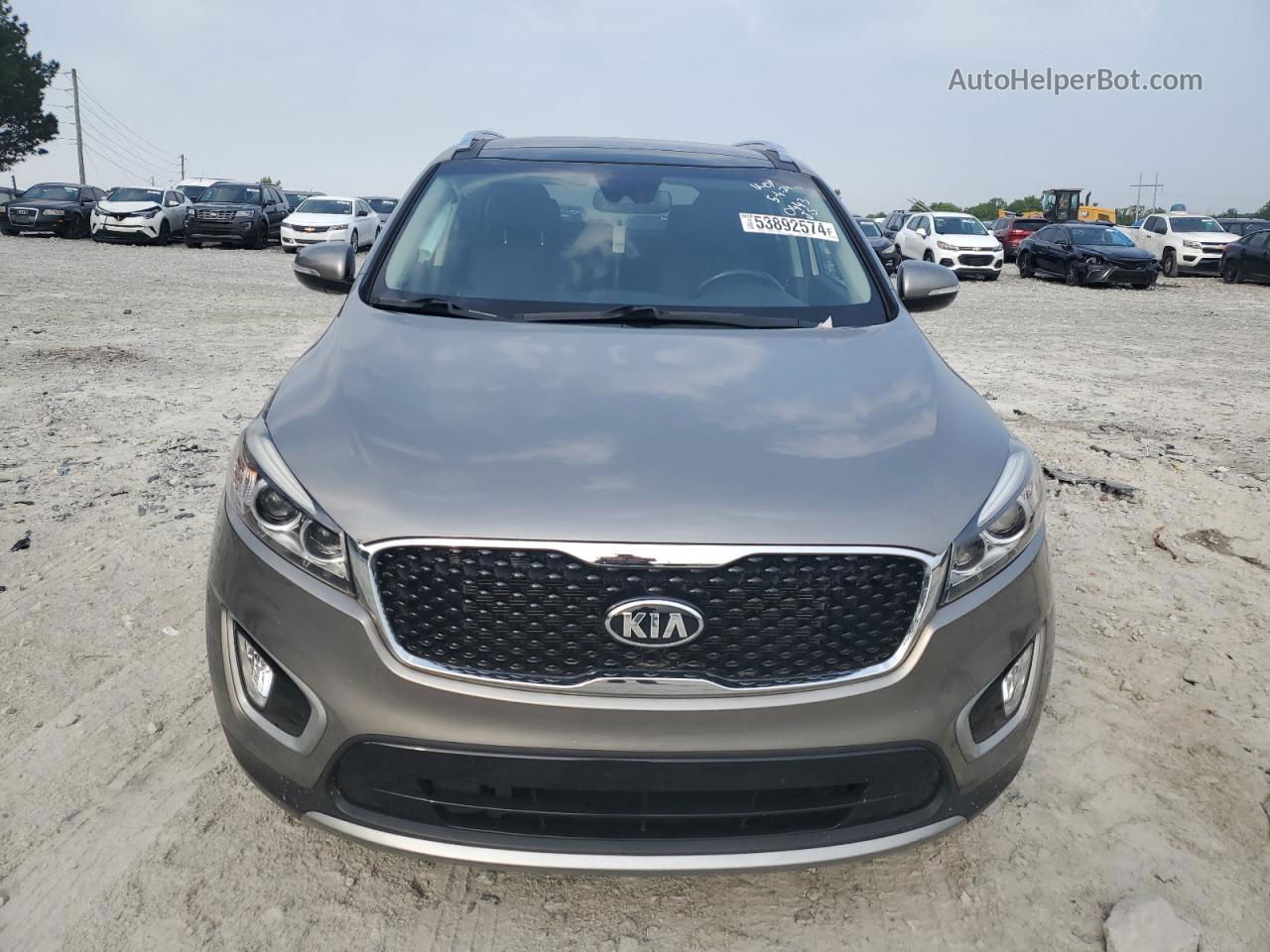 2018 Kia Sorento Ex Серый vin: 5XYPH4A55JG410443