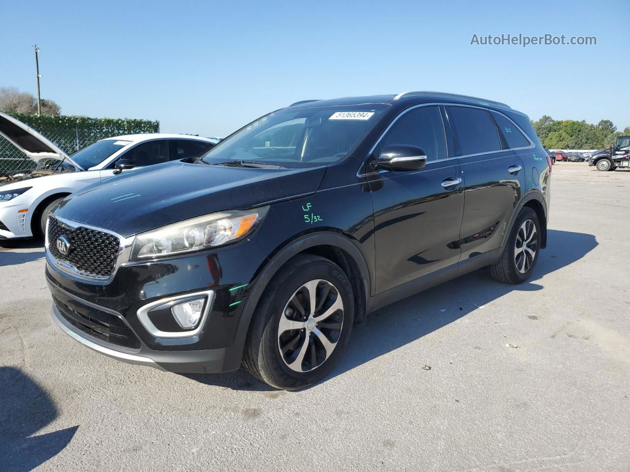 2018 Kia Sorento Ex Черный vin: 5XYPH4A56JG410497