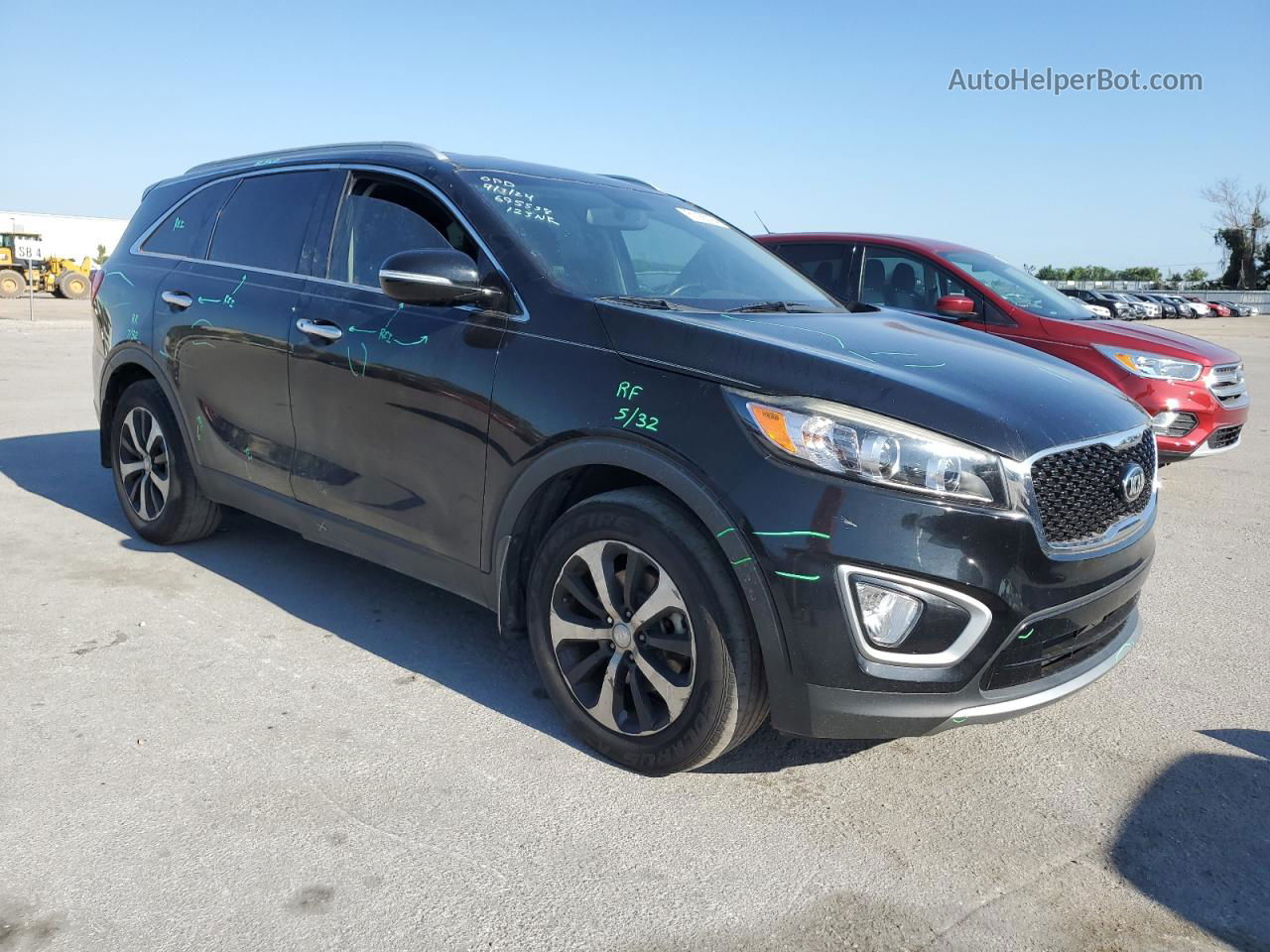 2018 Kia Sorento Ex Черный vin: 5XYPH4A56JG410497