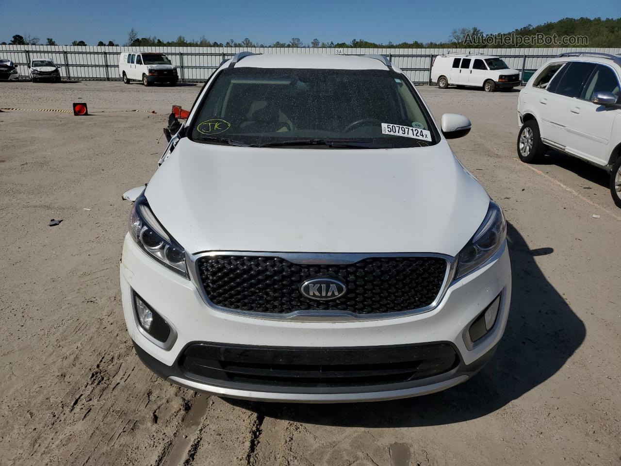 2018 Kia Sorento Ex Белый vin: 5XYPH4A56JG427008