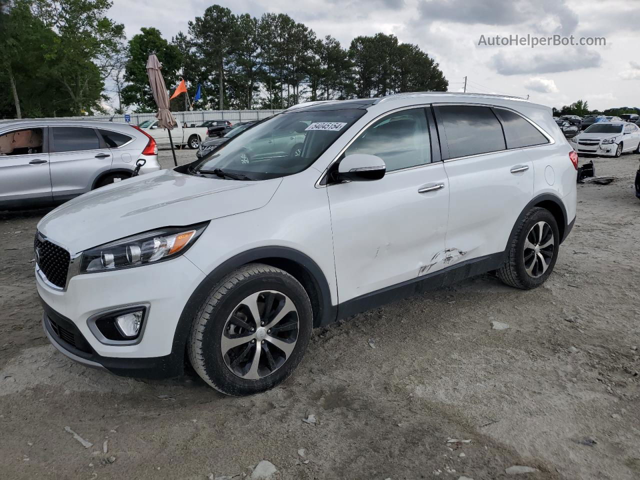 2017 Kia Sorento Ex Белый vin: 5XYPH4A57HG251032