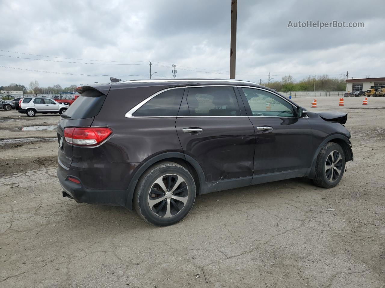 2018 Kia Sorento Ex Burgundy vin: 5XYPH4A57JG353615