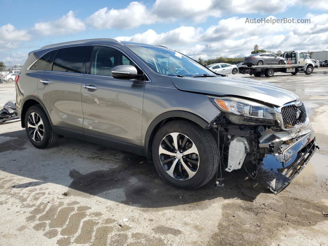 2017 Kia Sorento Ex Gray vin: 5XYPH4A59HG299504